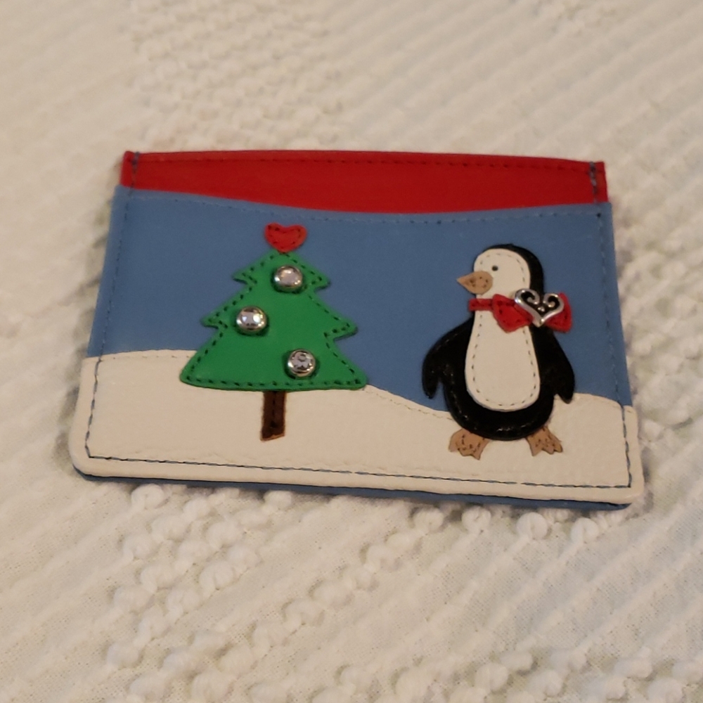 NWT Cute Brighton Penguin Card Case